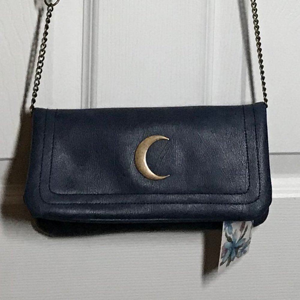Crescent Moon Cross Body Bag ~ New